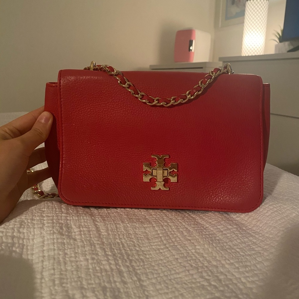 Tory Burch Chain Shoulder Bag Red